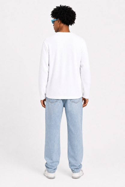 COLUMNN Eternal Cross White Waffle Tee