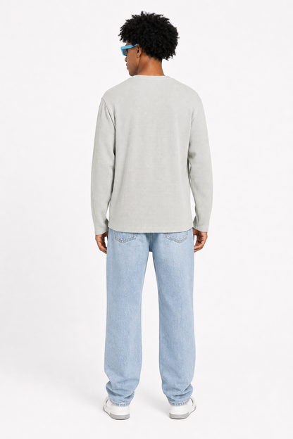 COLUMNN Eternal Cross Light Grey Waffle Tee