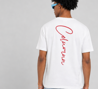 COLUMNN Red Script Tee