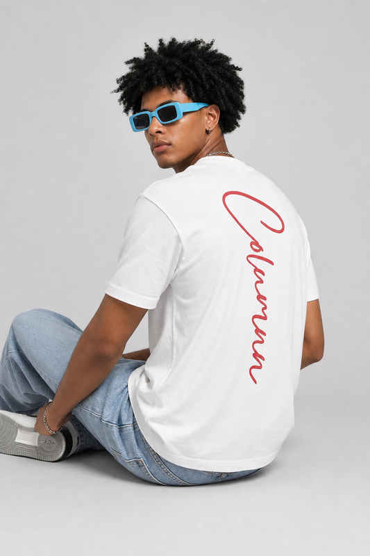 COLUMNN Red Script Tee