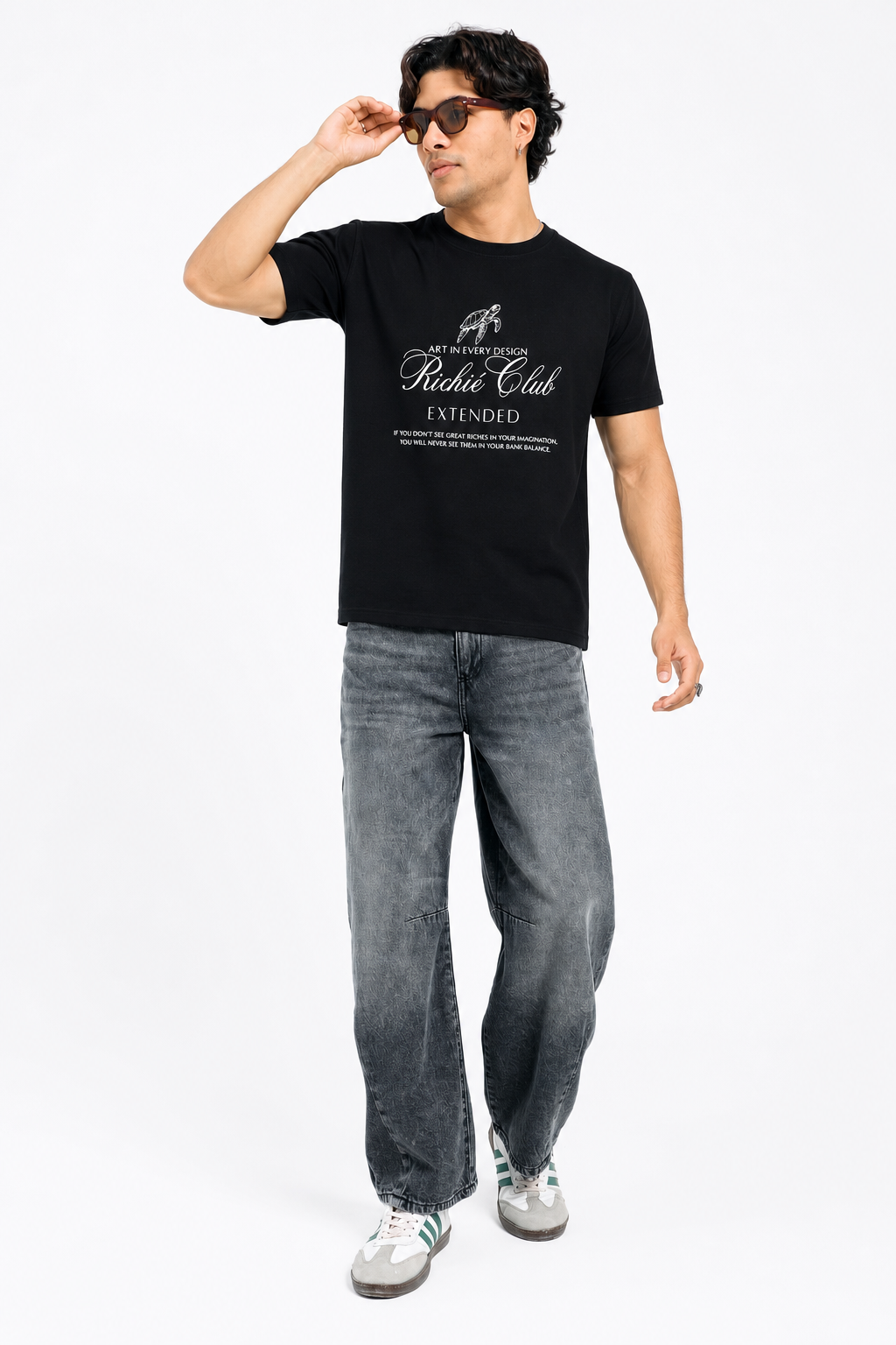 COLUMNN Richie Heritage Tee-Black