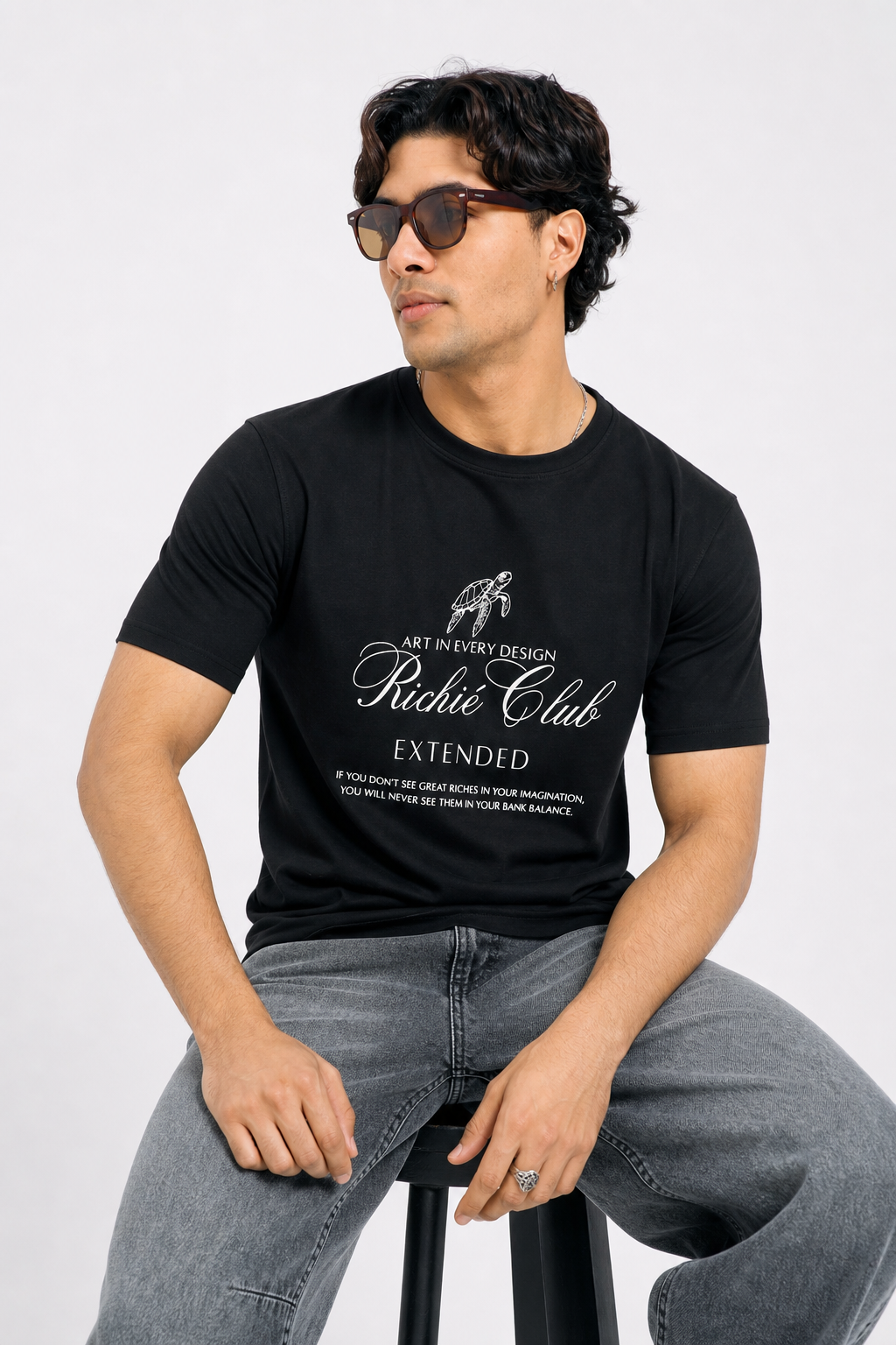 COLUMNN Richie Heritage Tee-Black