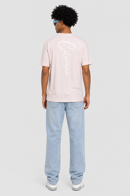 COLUMNN White Script Tee