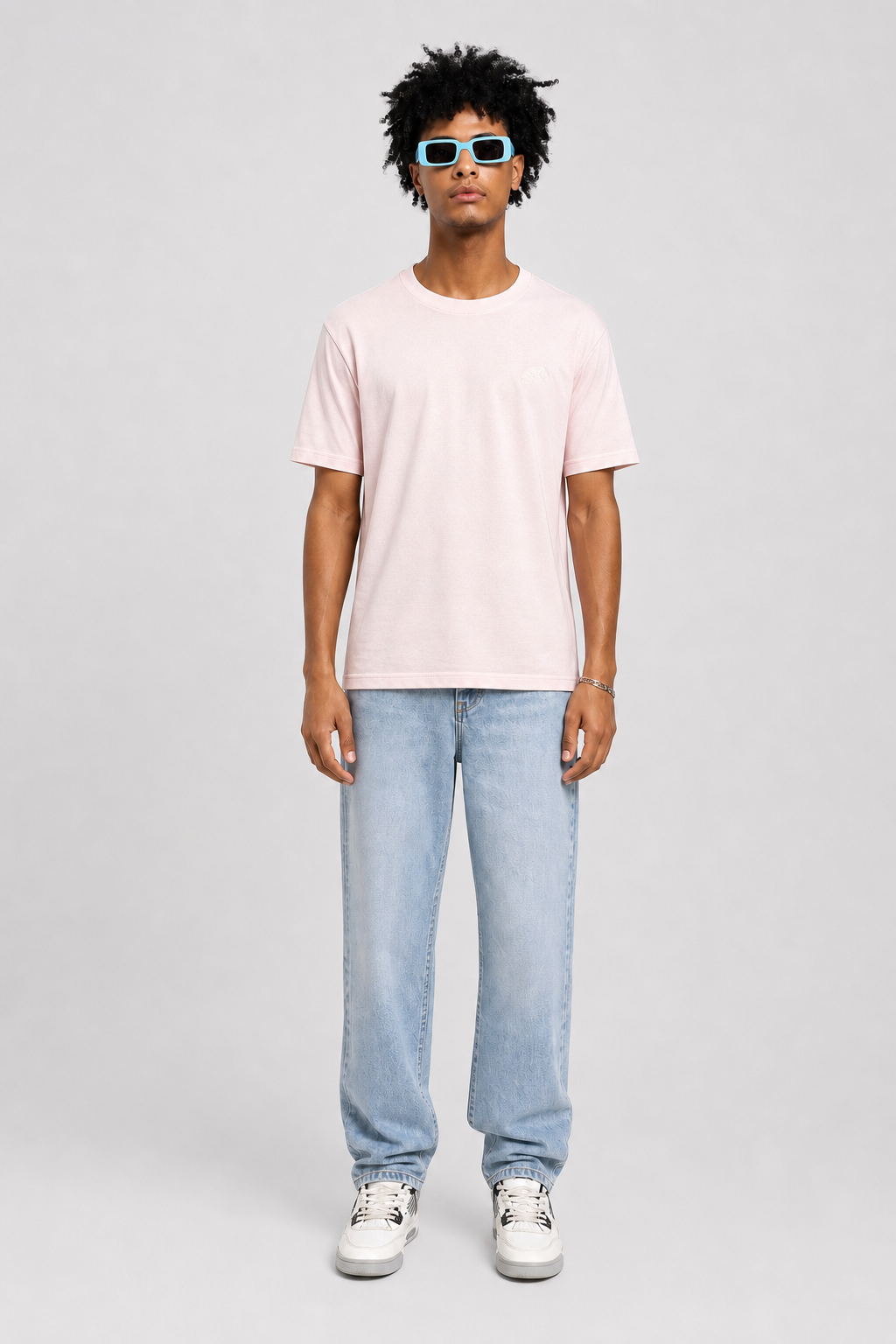 COLUMNN White Script Tee